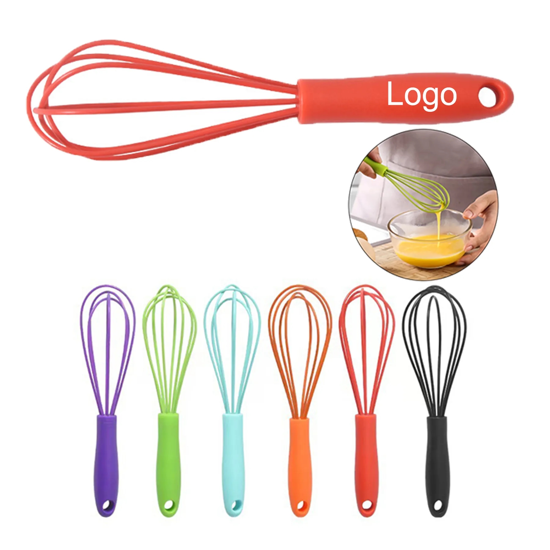 6 Inch Silicone Whisk Mini Baking Tool 3