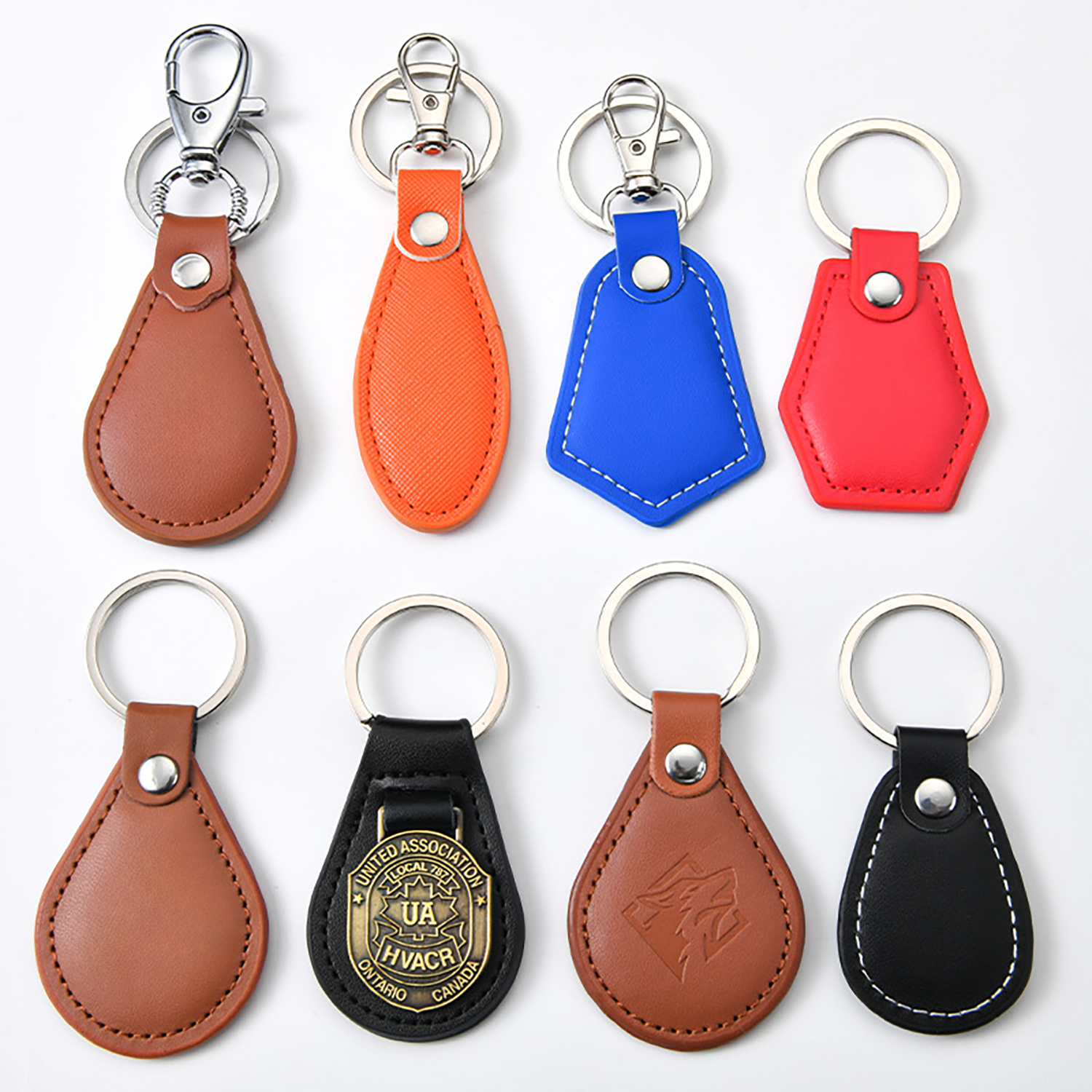 Custom PU Leather Keychain 4