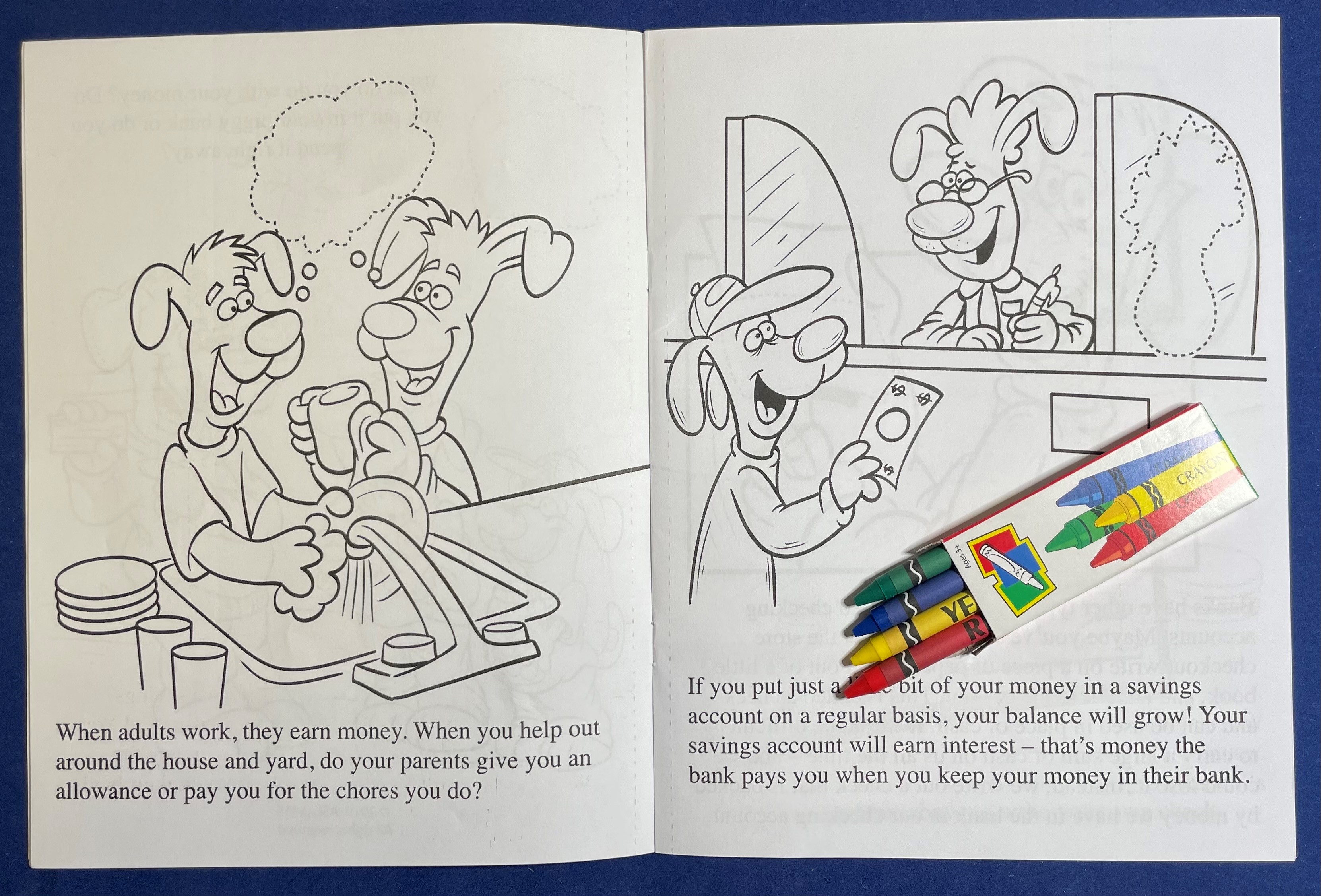 STICKER BOOK SET - A Trip To The Bank Sticker Book Fun Pack 4