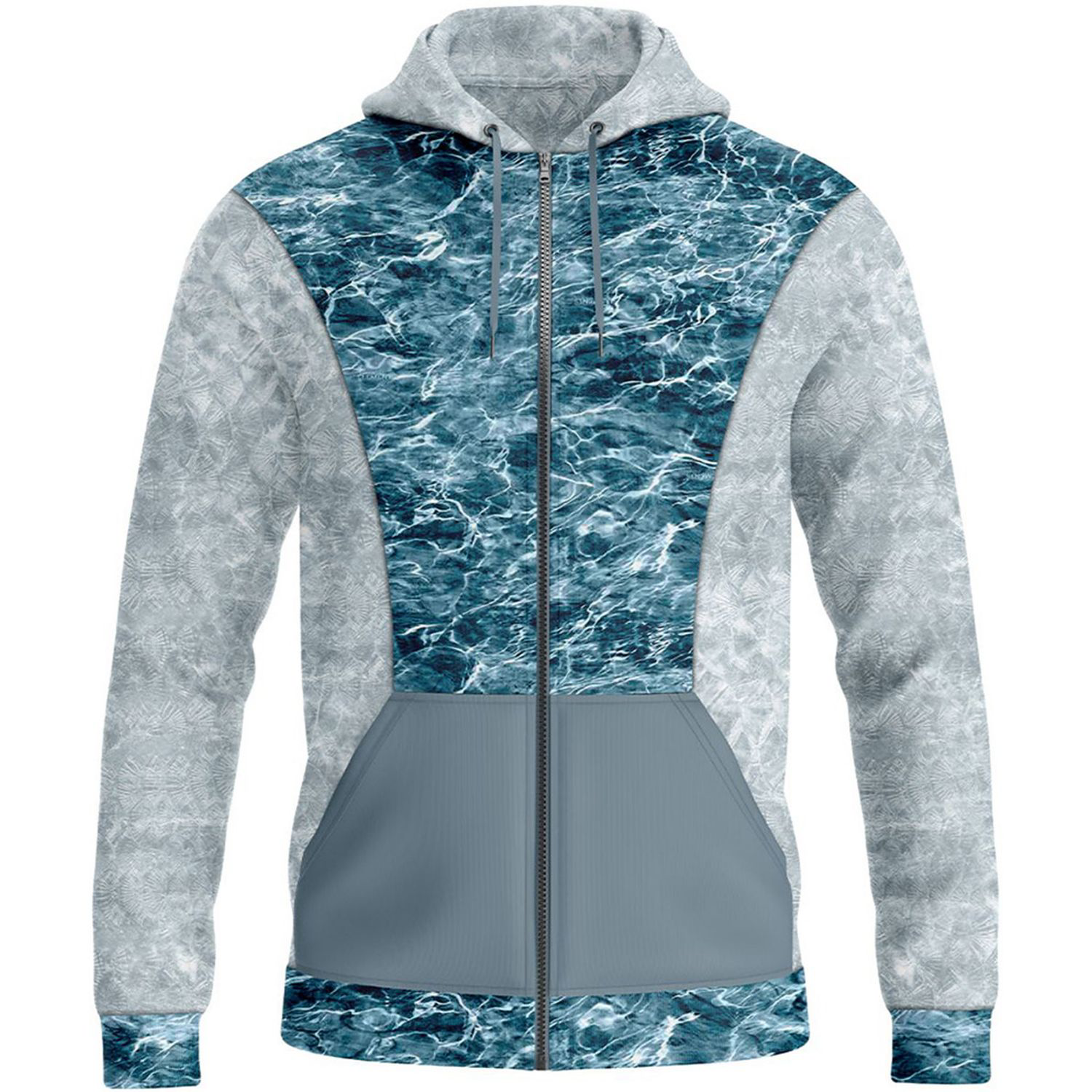 Mossy Oak® Men's 9.4 Oz. Full Zip Hoodie With Kangaroo Pocket 3