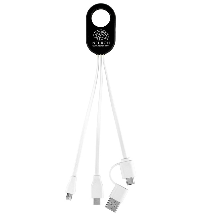 "WEBER" 5-in-1 Cell Phone Charging Cable with Carabiner Clip 28