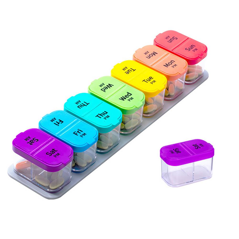 Pill Cases 7 Day for Am and Pm 5