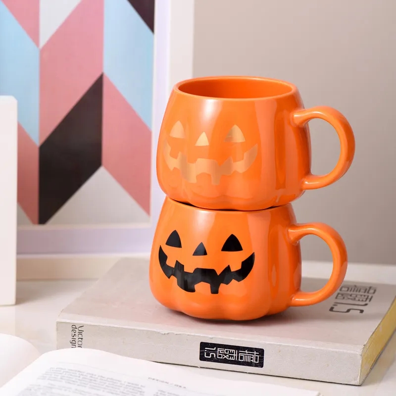 Halloween Ceramic Pumpkin Cup 3