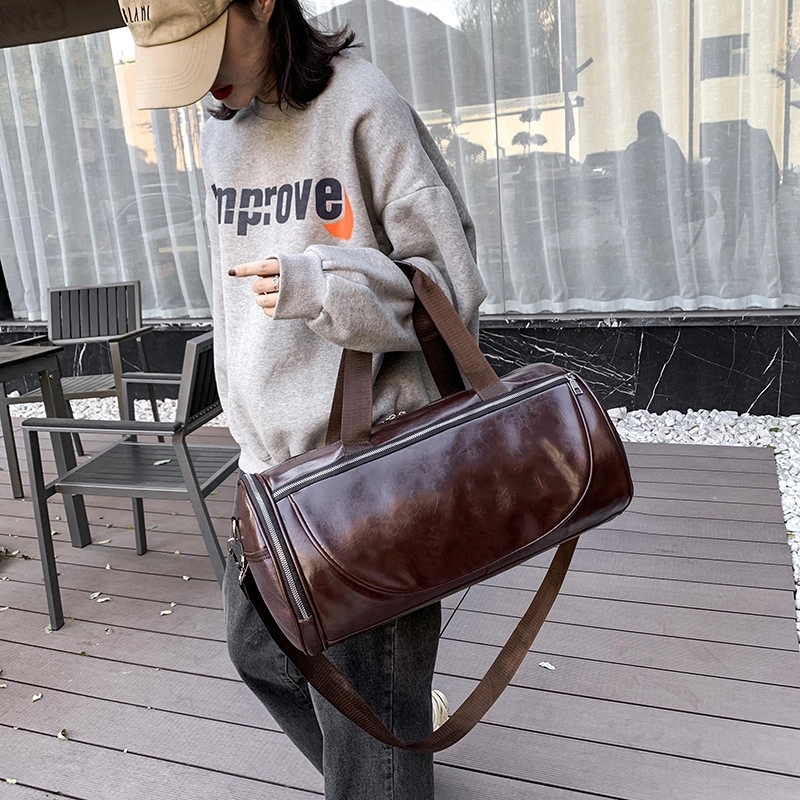 PU Travel Sports Duffel Bag & Yoga Gym Weekender Handbag 9