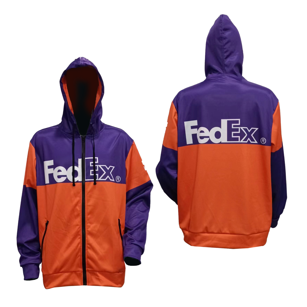Men's Lightweight Full Zip Smooth Polyester Hoodie with Fleece Backing 2