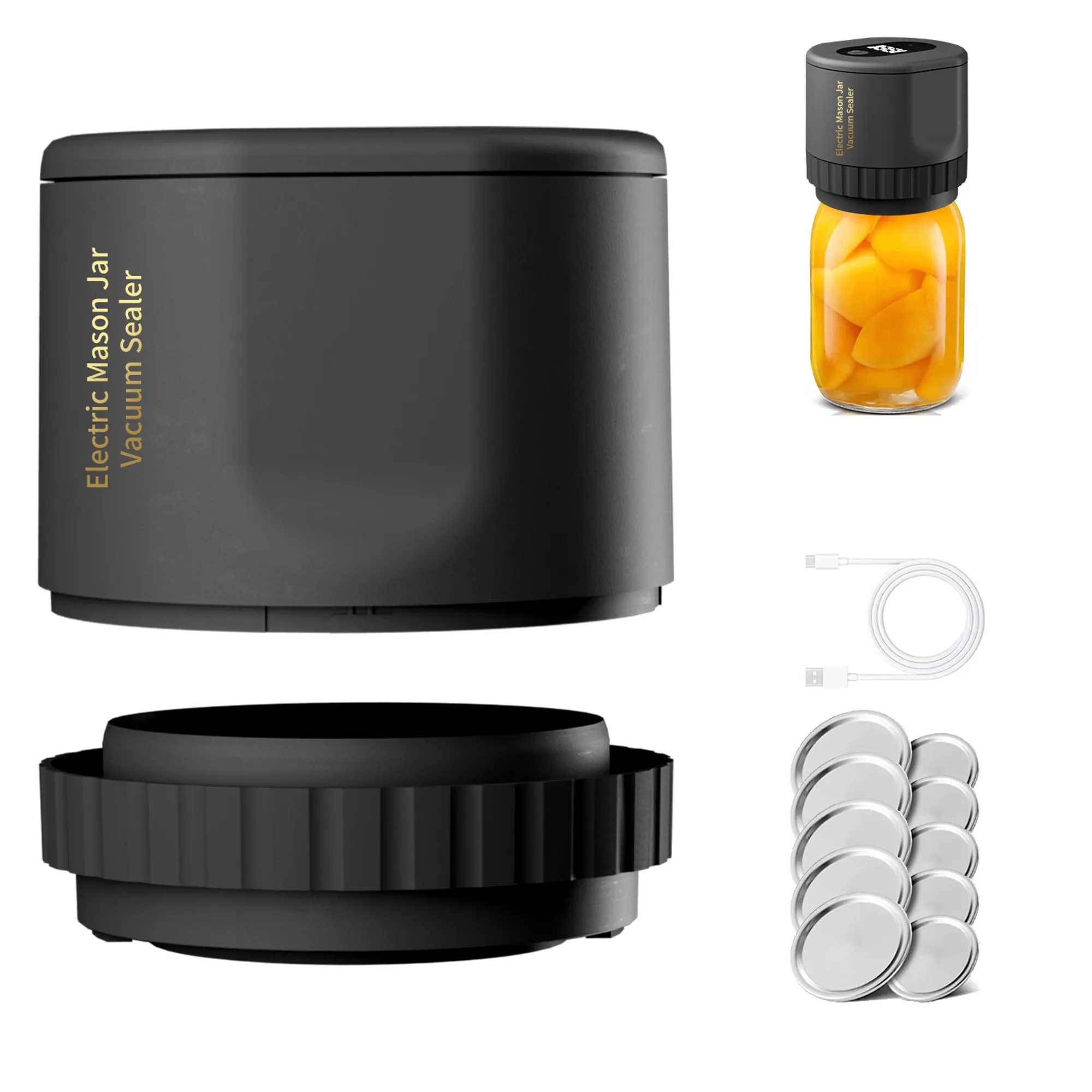 Electric Mason Jar Vacuum Sealer Kit 4
