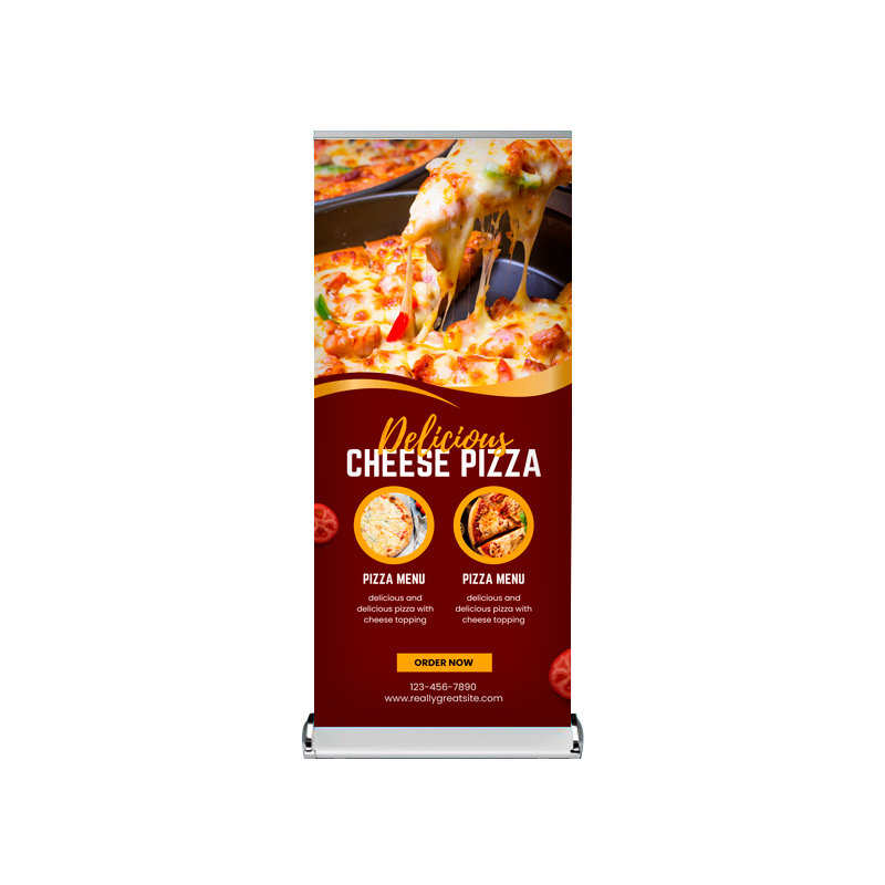 33"W x 80"H Double-Sided Monza™ Premium Retractable Kit, Vinyl 1