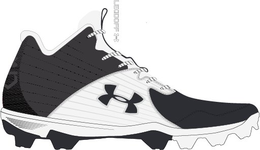 Men's UA Leadoff Mid RM Baseball Cleats 4