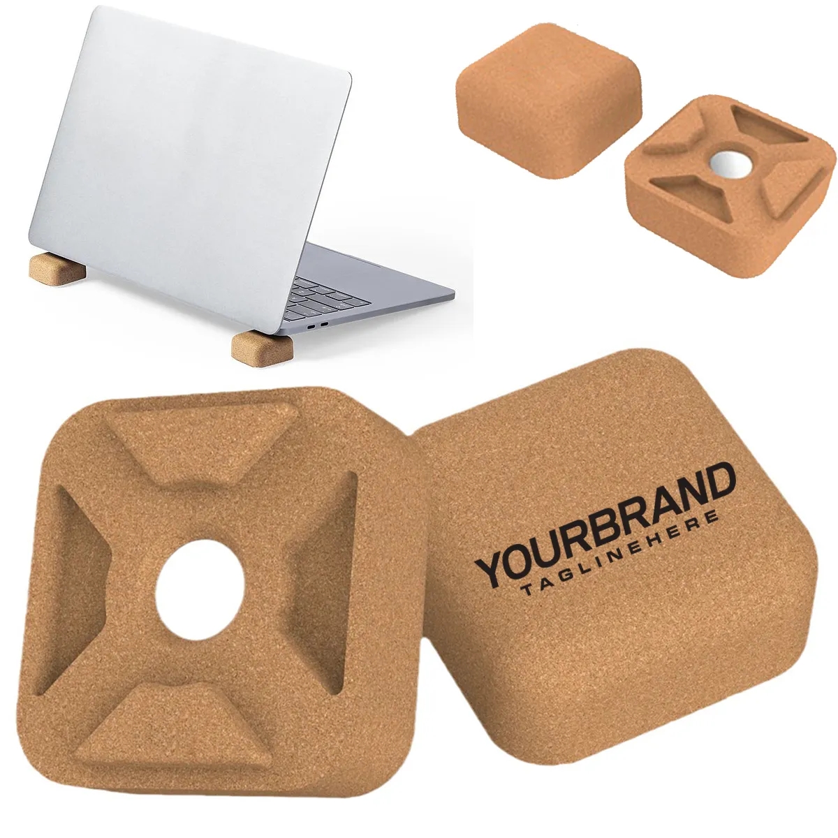 Promotional Portable Magnetic Cork Laptop Holder 3