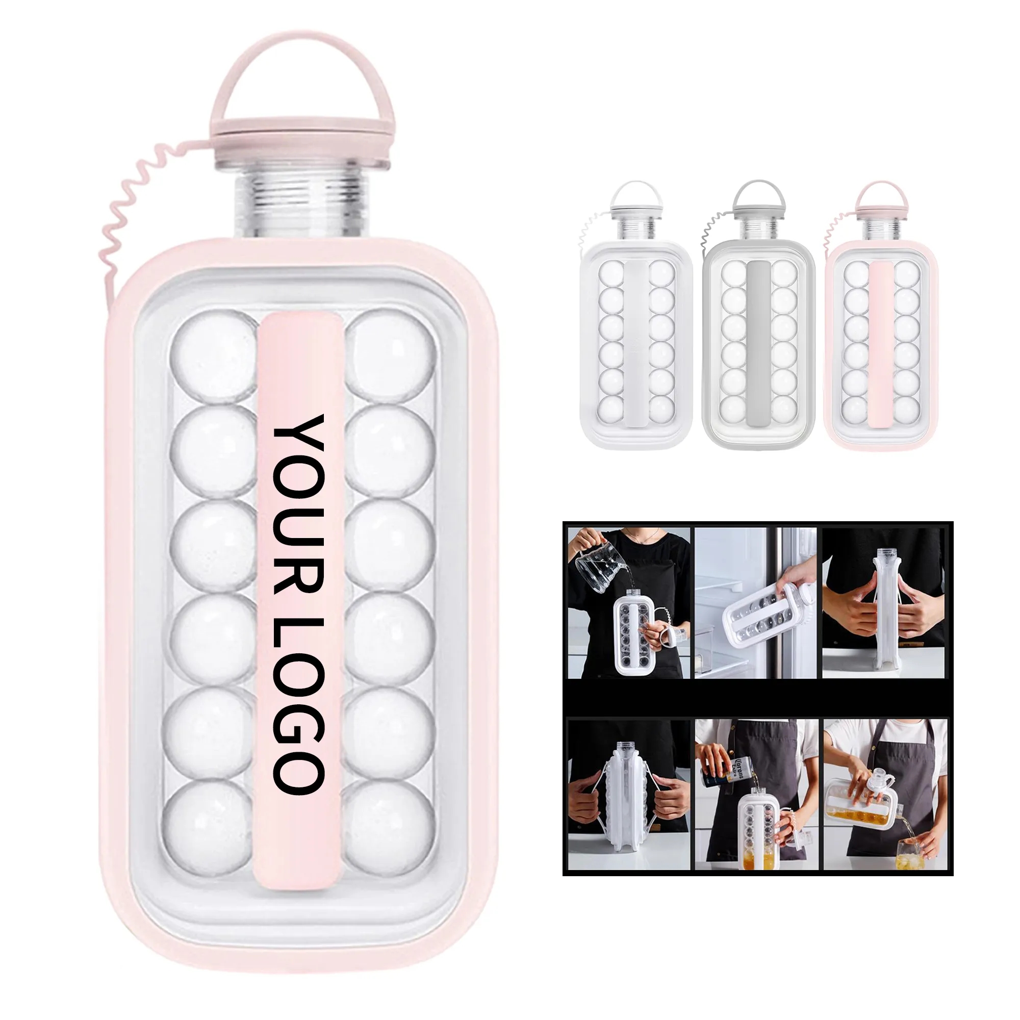 Portable Silicone Ice Mold with Foldable Structure 4