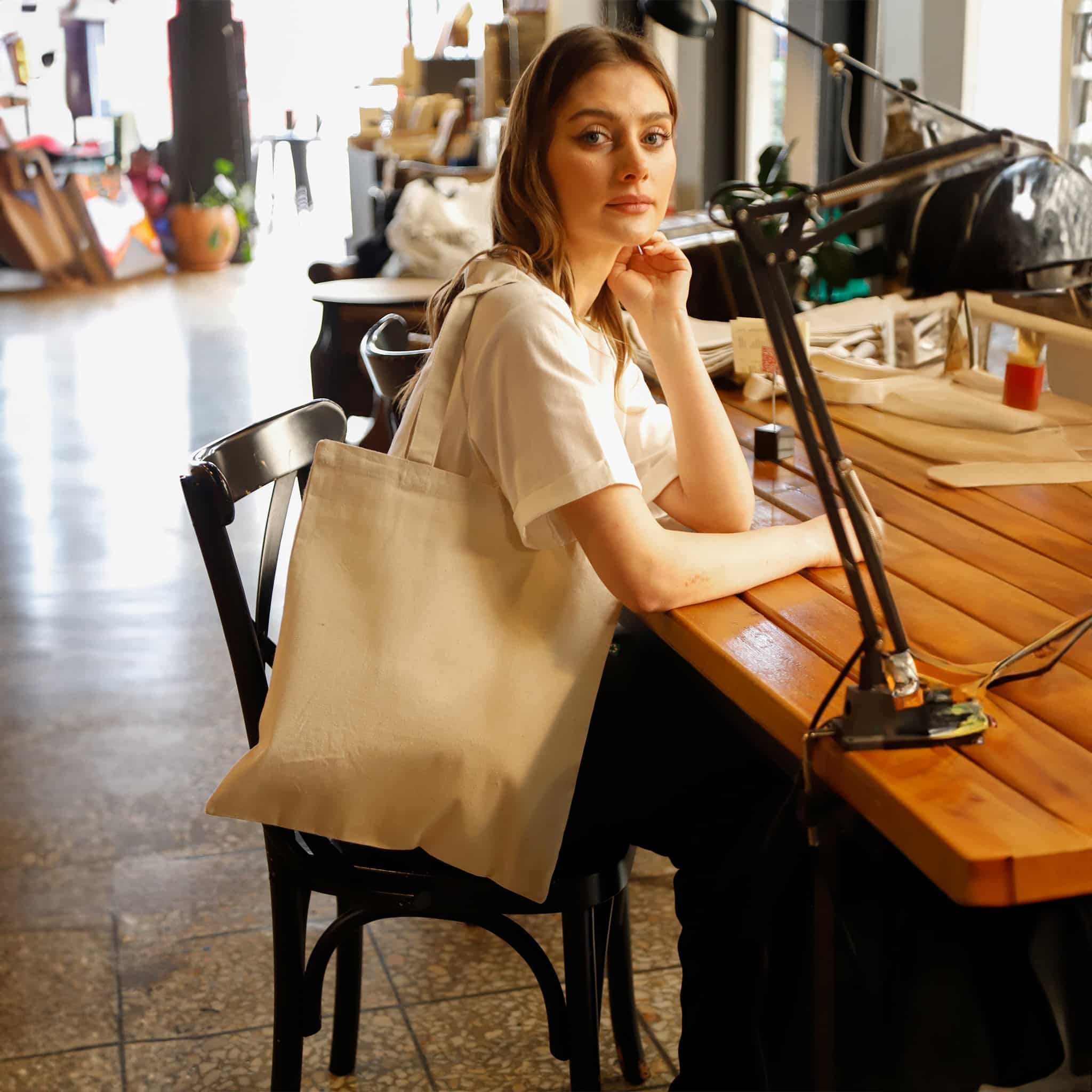 Recycled Classic Canvas Tote Bag 14