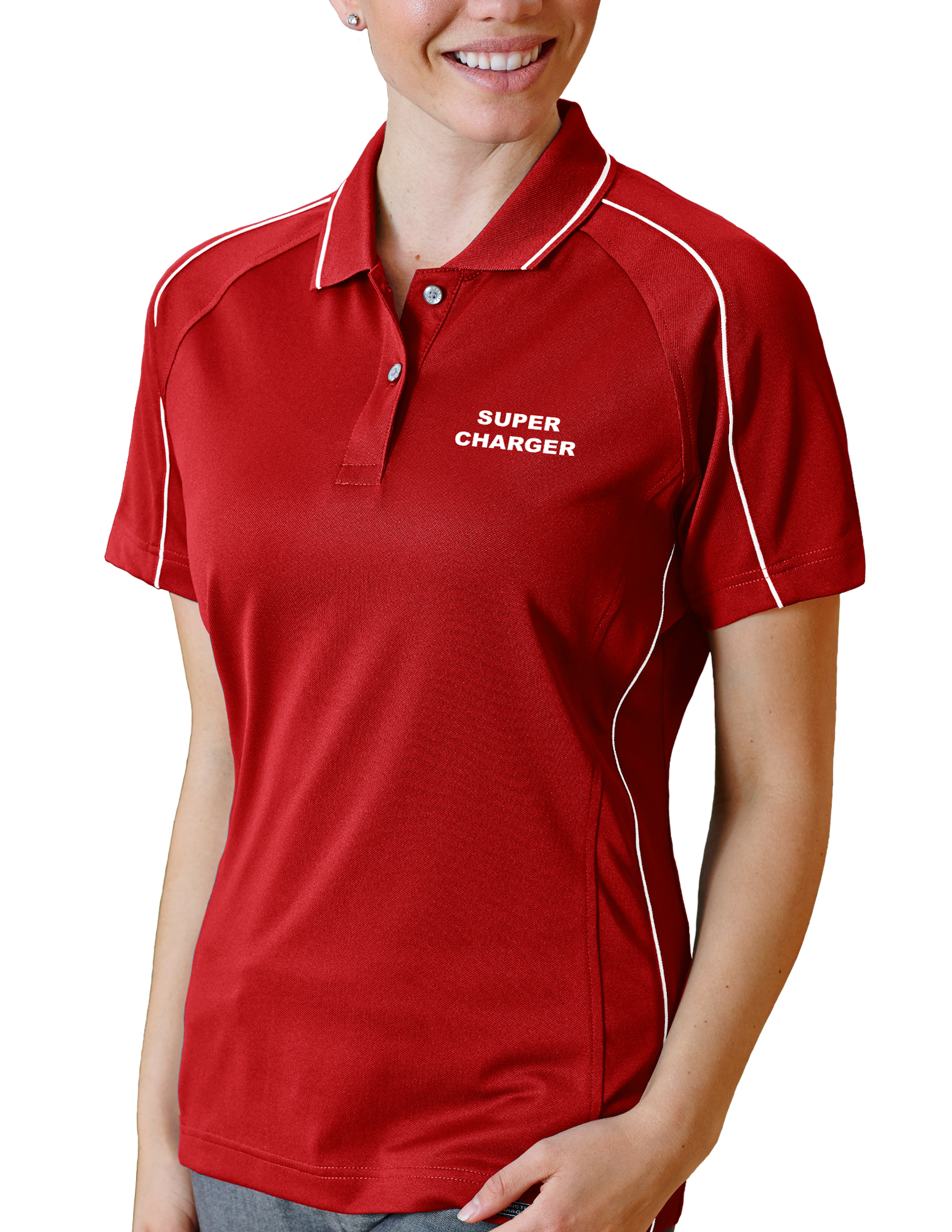 Ladies' Super Charger Hybrid Cooler Polo Shirt 8