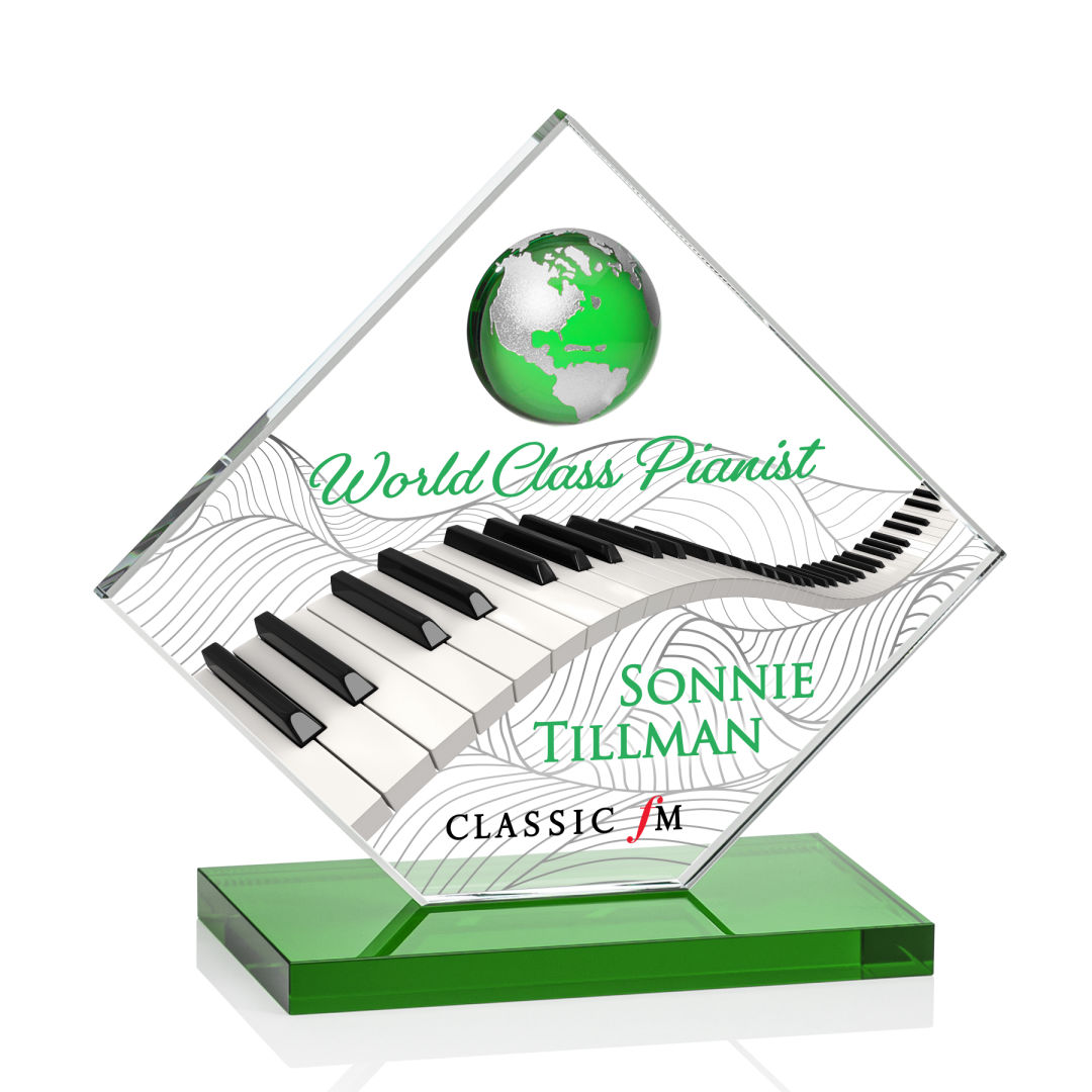 Ferrand VividPrint™ Award - Green/Silver 7