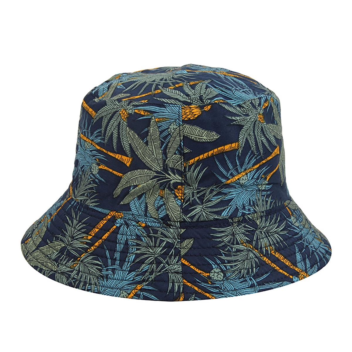 Packable Reversible Printed Fisherman Bucket Sun Hat 4