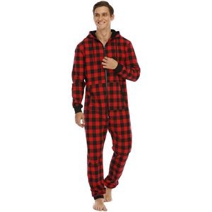 Men'S Pajamas With Double-Faced Fleece Tie-Dyed Jumpsuit 2