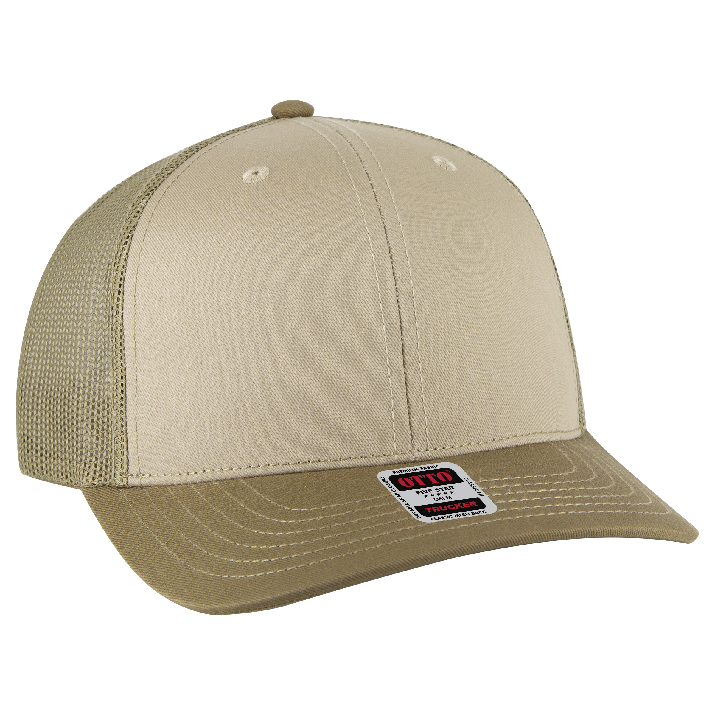 OTTO CAP® 6 Panel Mid Profile Mesh Back Trucker Hat 59