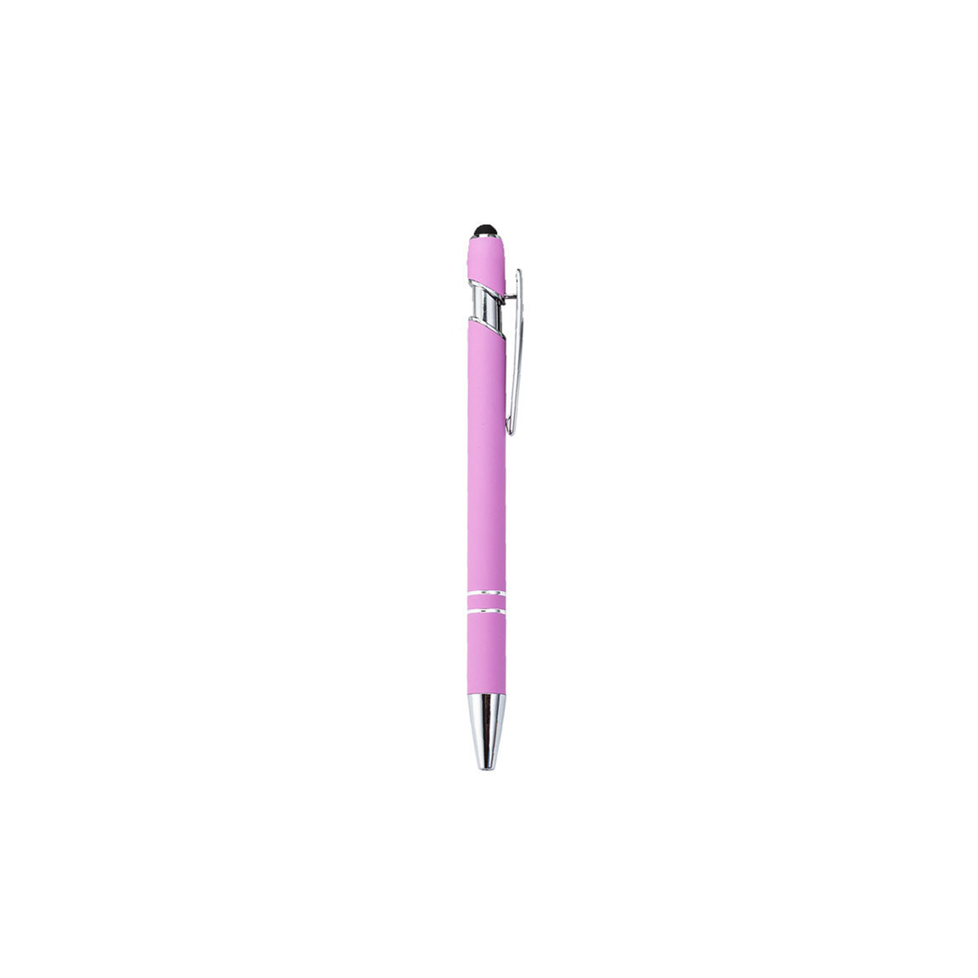 Aluminum Stylus Pen With Rubberized Finish And Plunger Action 4