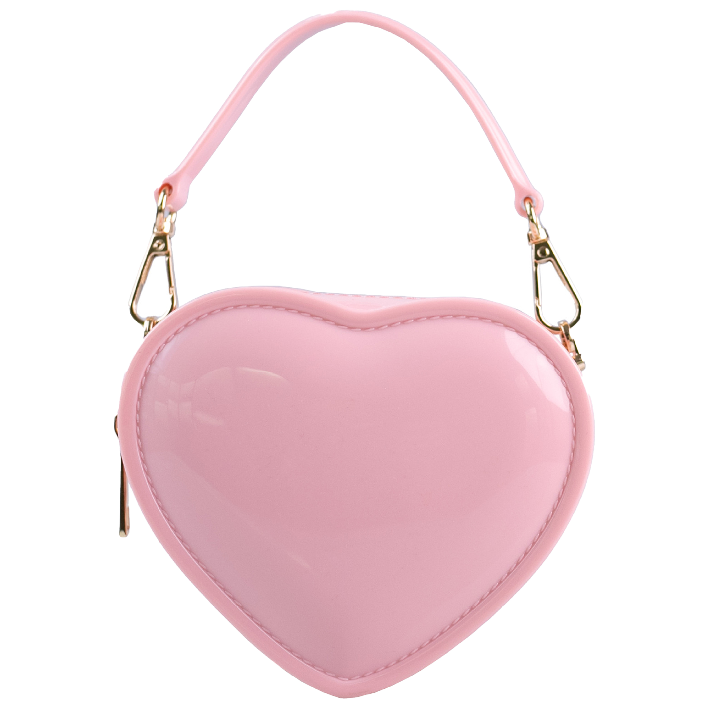 Pvc Mini Heart-Shaped Diagonal Cross Handbag 5