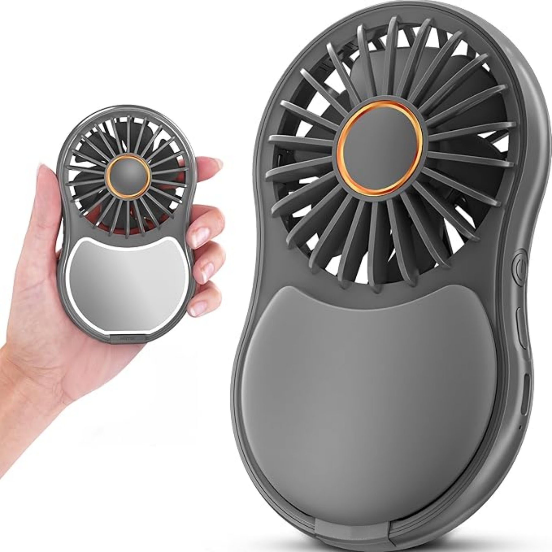 Cosmetic Mirror Handheld Fan 7