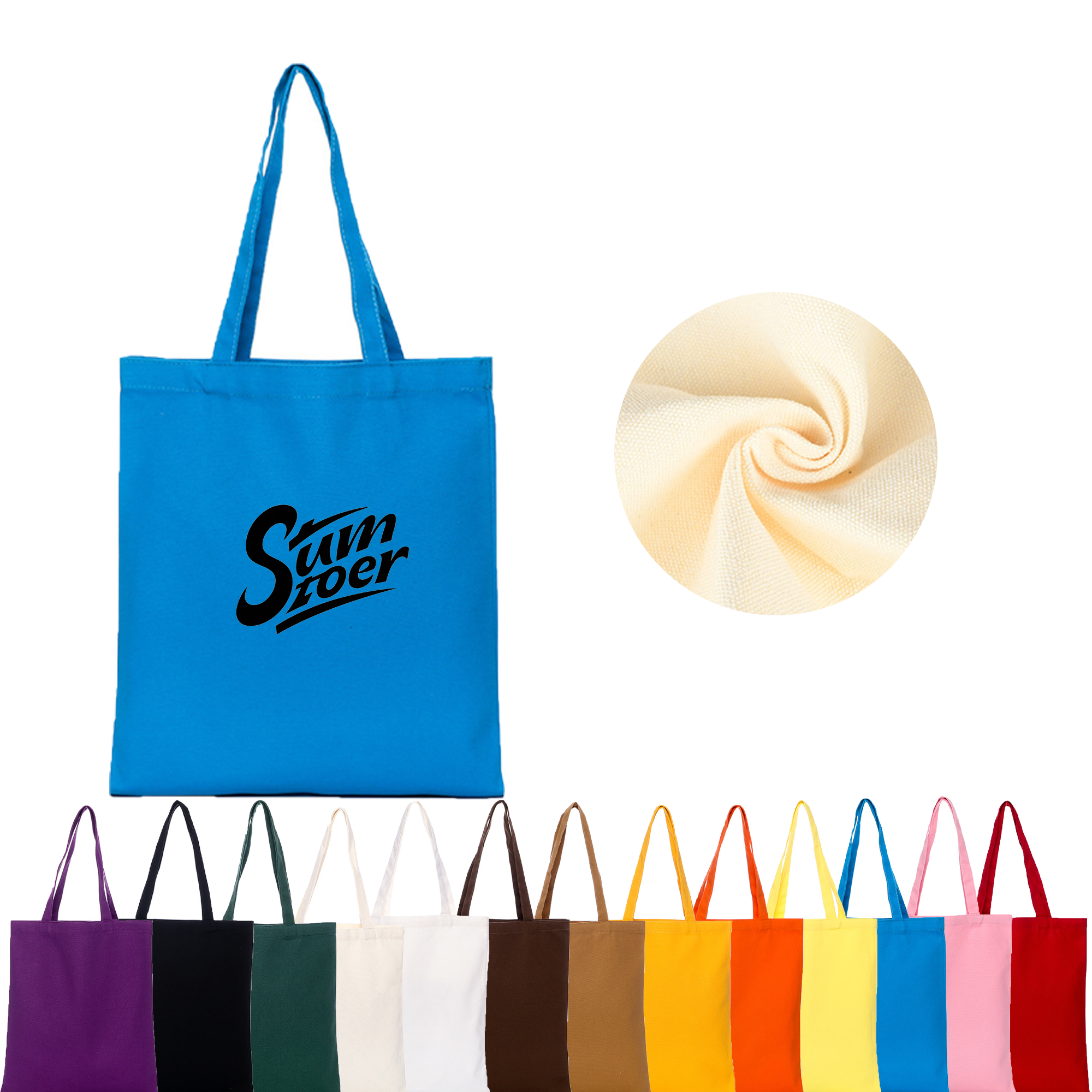 MOQ 50 Cotton Canvas Bag, custom tote bag with logo imprint 2