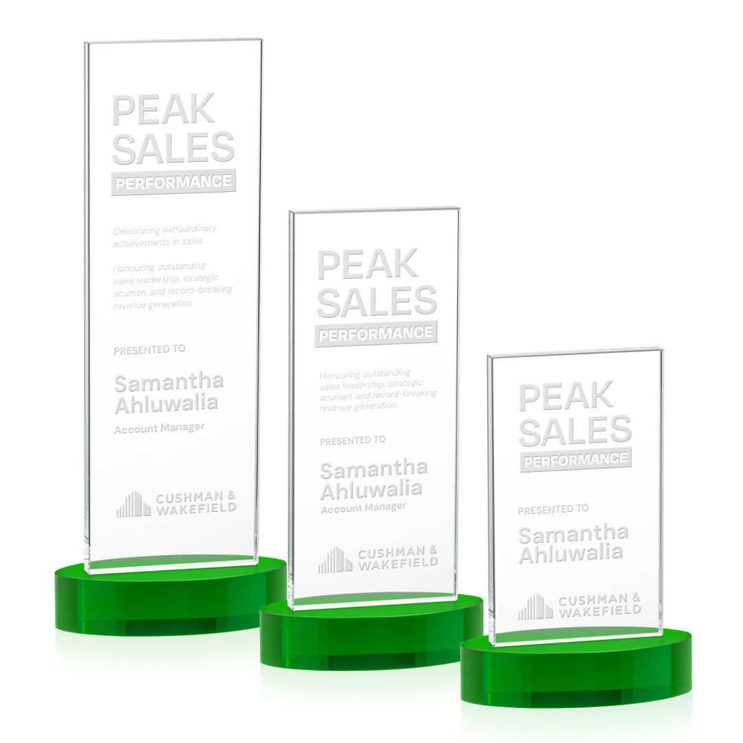 Heathrow Award on Alberton Base - Green