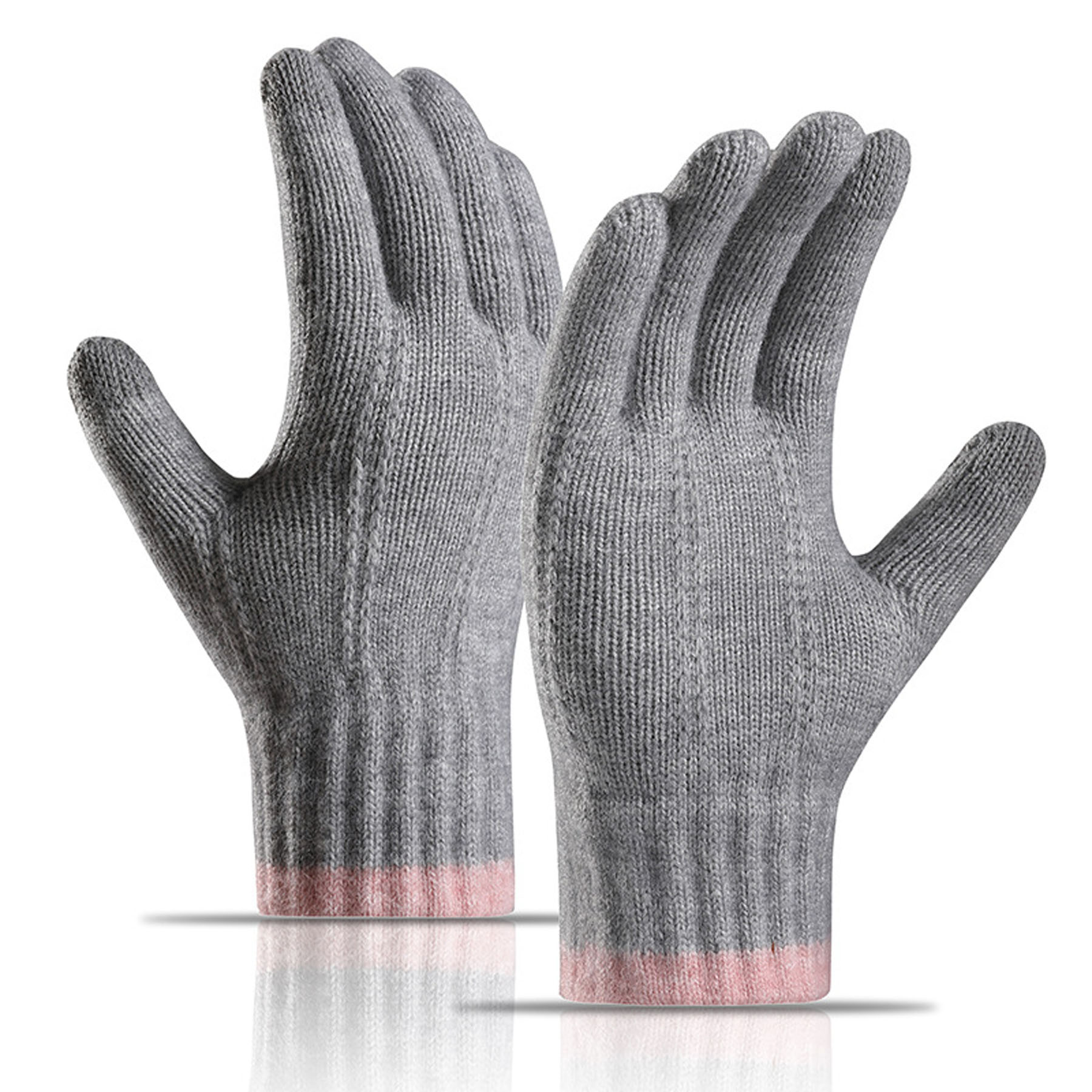 Couple's Knitted Alpaca Wool Gloves 7