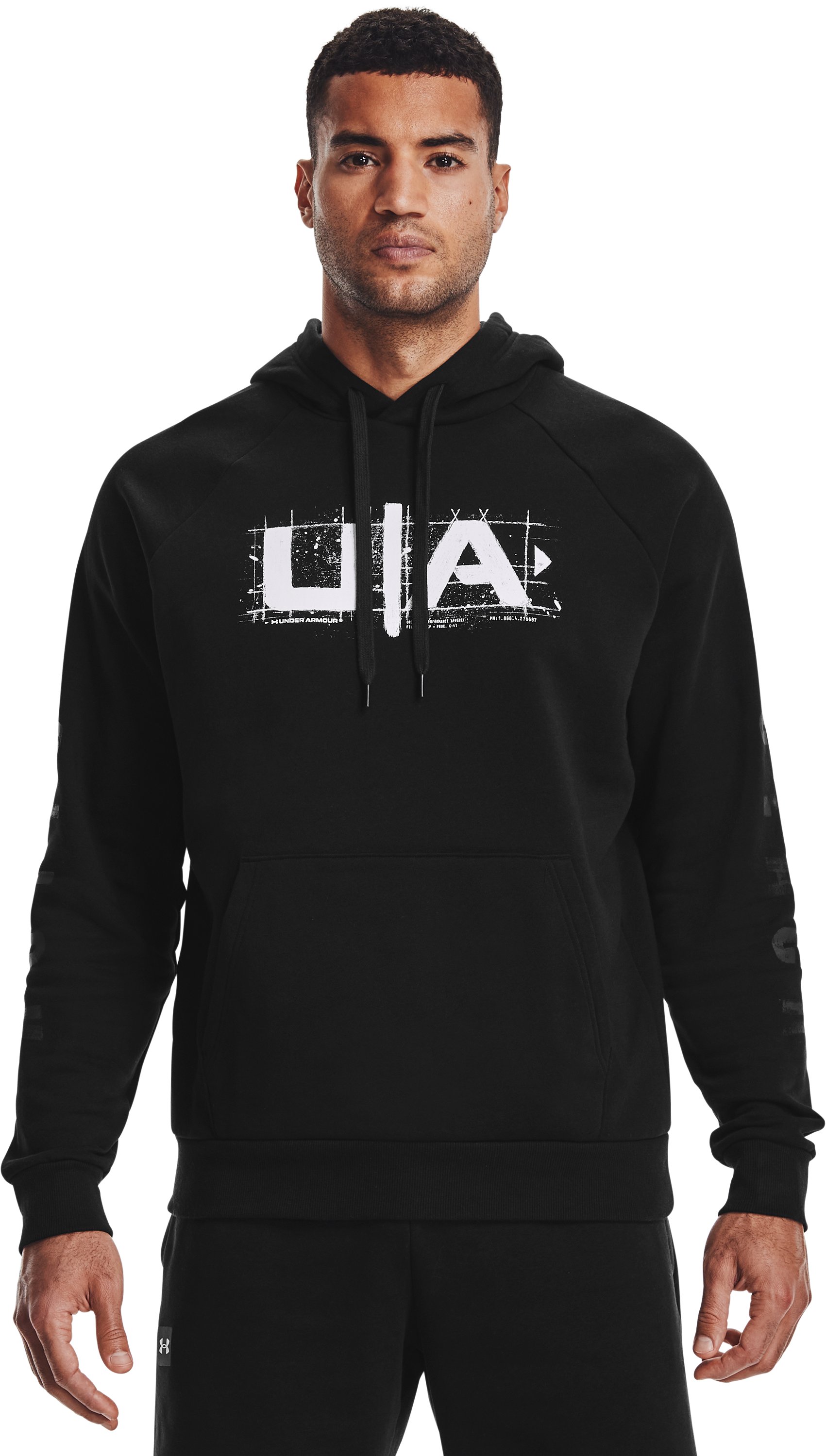 Men's UA Football Logo Hoodie, custom hoodie or sweatshirt with logo imprint 2