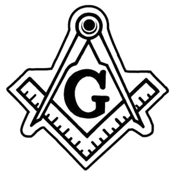 Masonic Emblem Key Tag - Spot Color 1