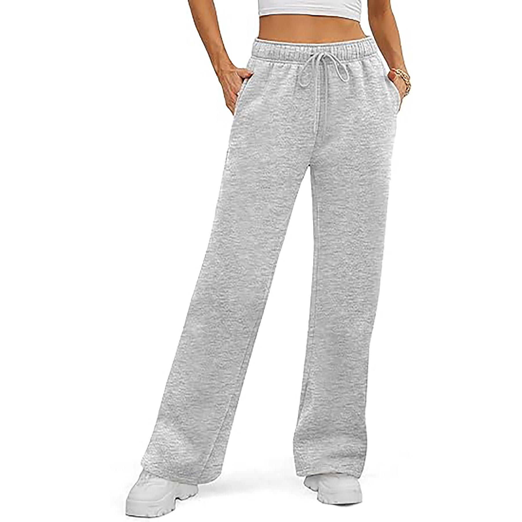 Women's Loose Fleece Sweatpants 8