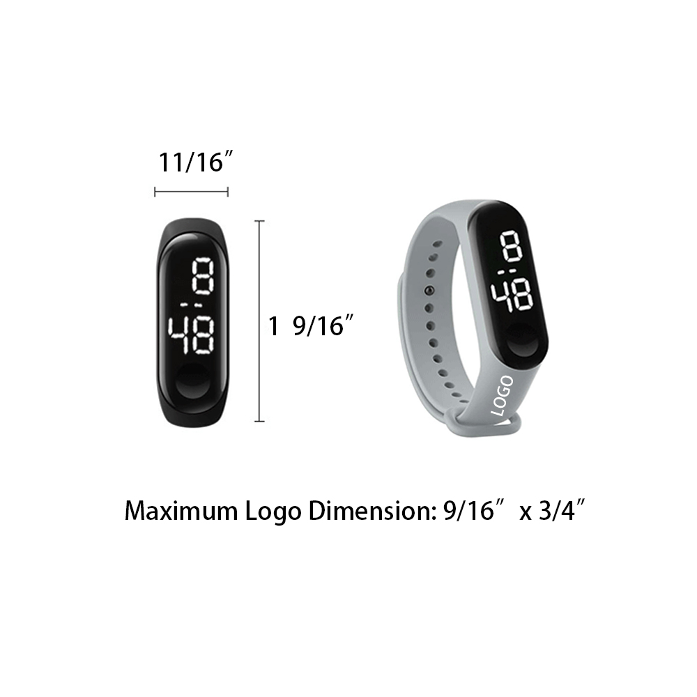 Waterproof LED Smart Touch Screen Digital Watch 5