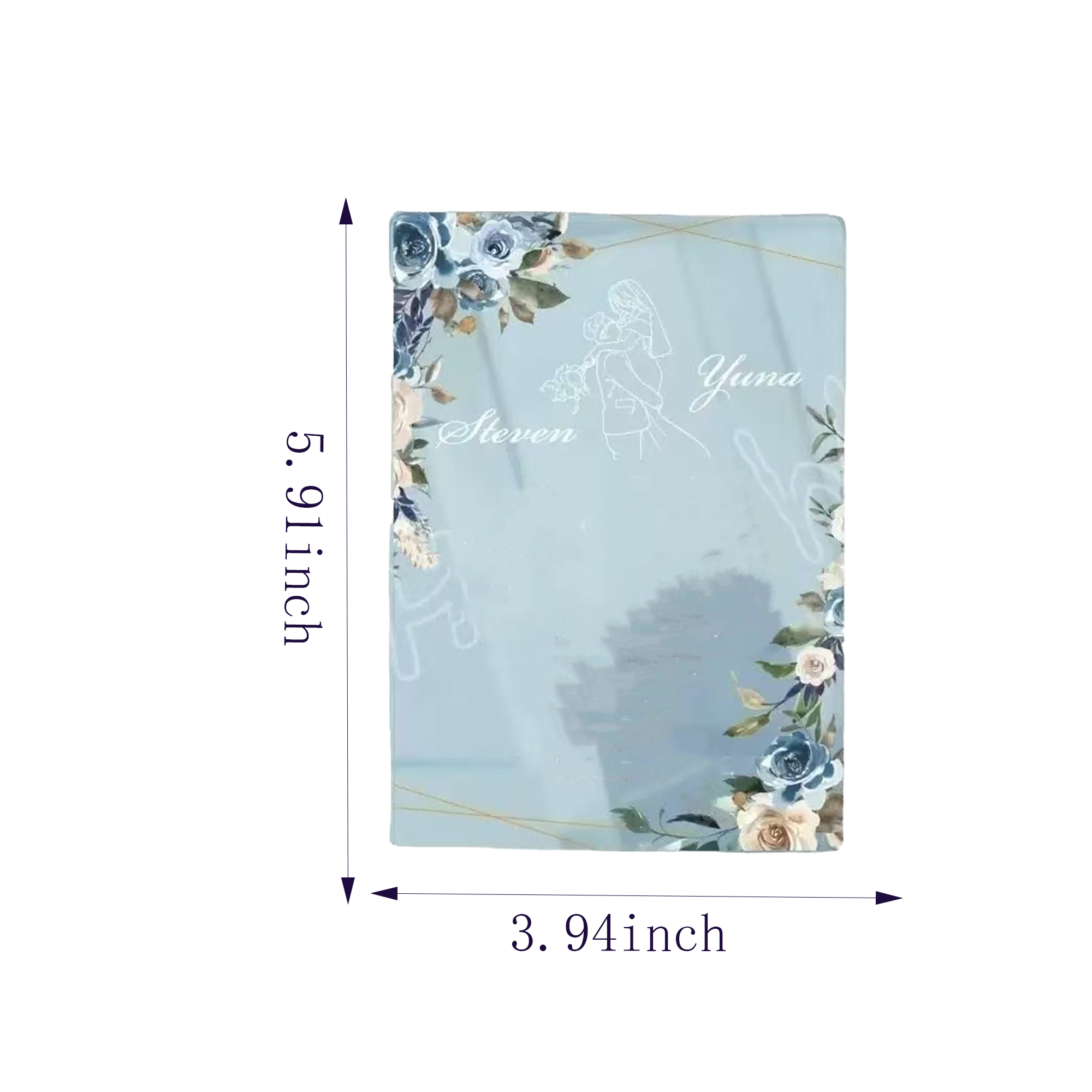 4" x 6" Clear Acrylic Invitations 2