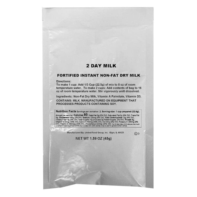 Fortified Instant Non-Fat Dry Milk - 150 Pack 1.59 oz