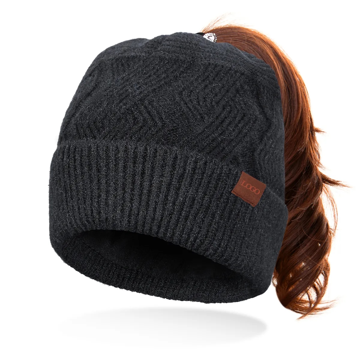 Women's Knitted Empty Top hat In Winter 4