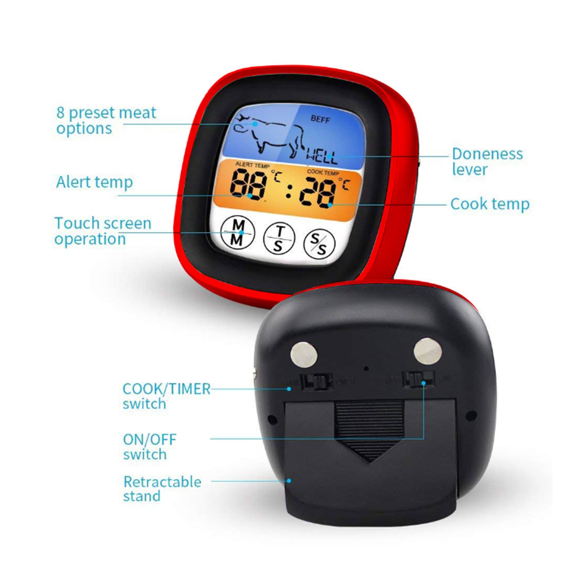 Instant Read Food Thermometer For Cooking 2