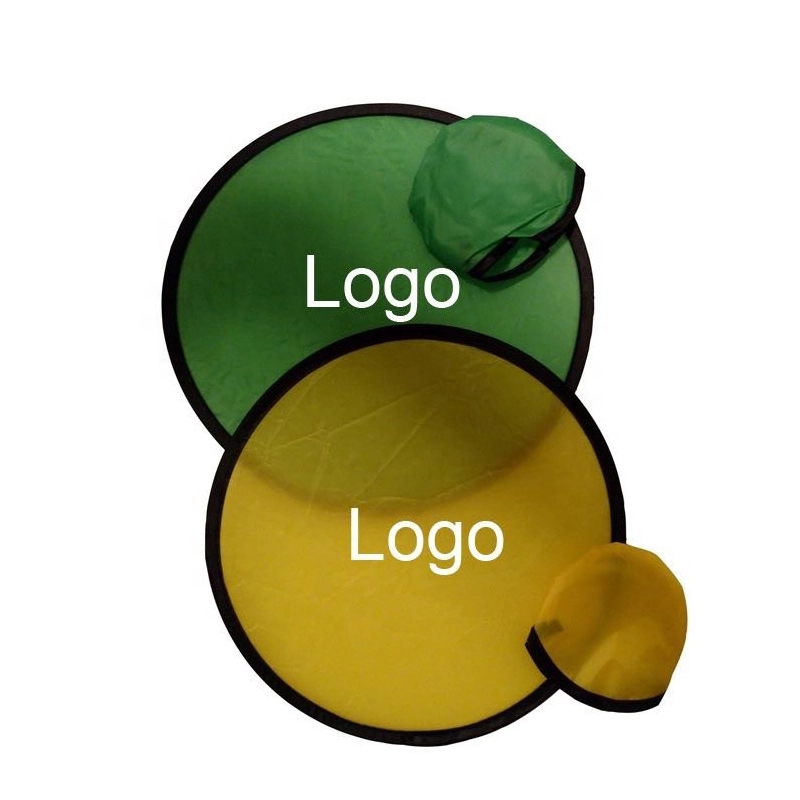 Foldable Flying Disc Fans Folding Pocket Advertising 12