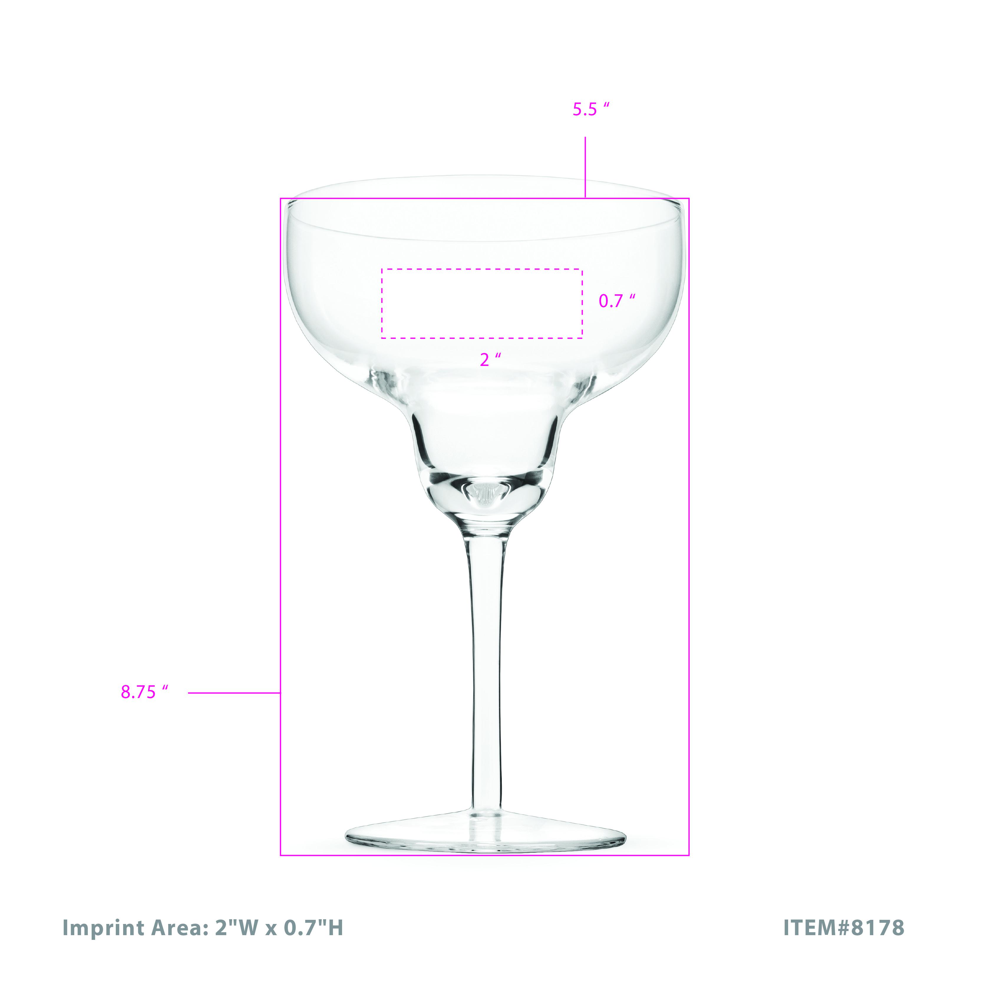 True® Grande Gulp: 750ml Margarita Glass 1