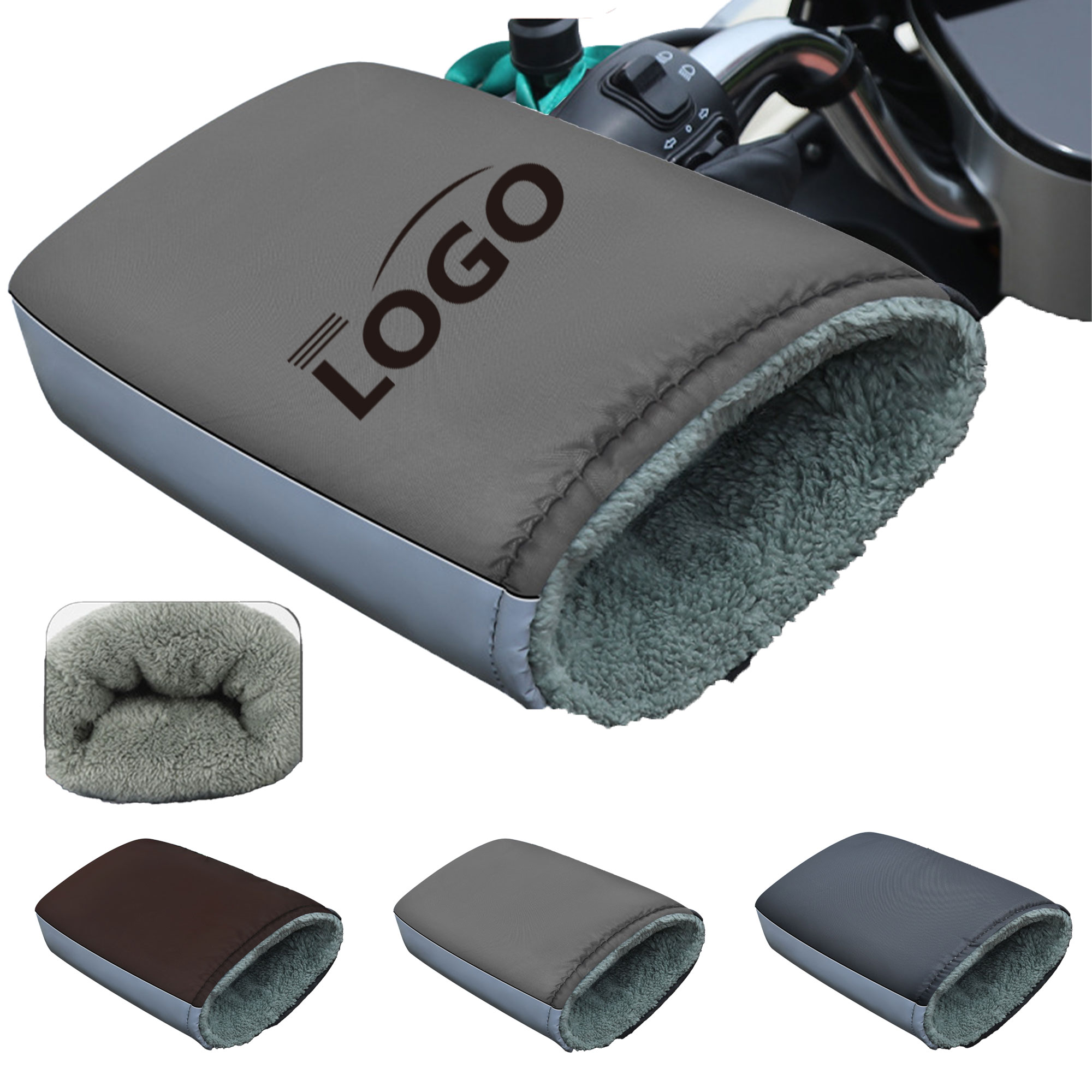 Fleece-Lined Electric Bike Handlebar Gloves 2