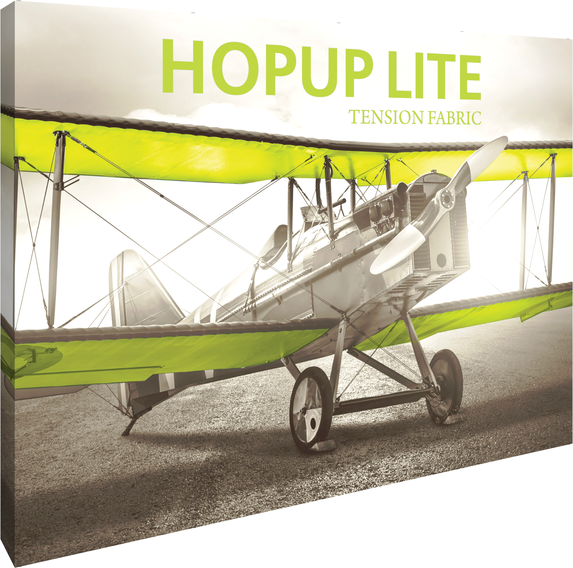 Hopup Lite 10ft Straight Full Height Tension Fabric Display & Fitted Graphic