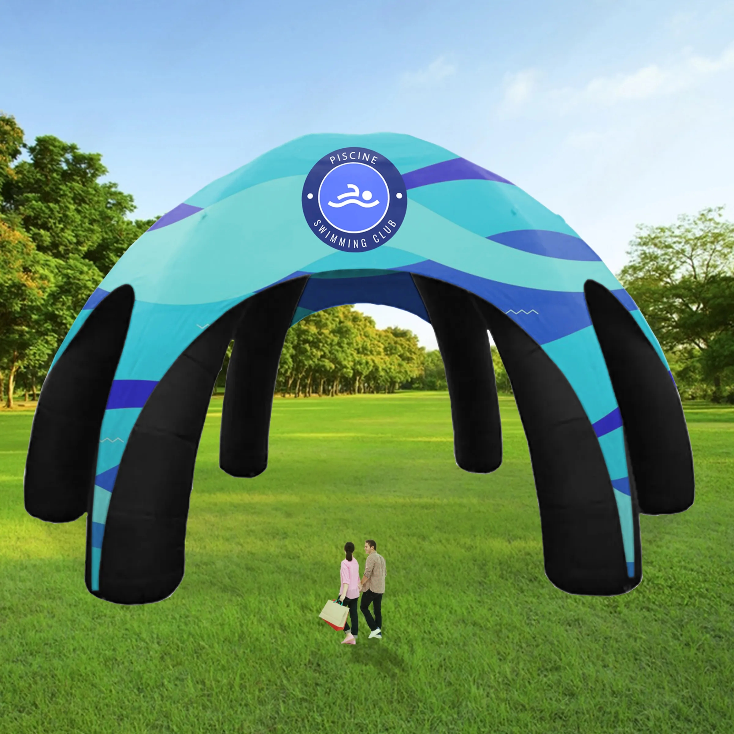 30' Custom Inflatable Spider Tent with 6 legs with Canopy 2