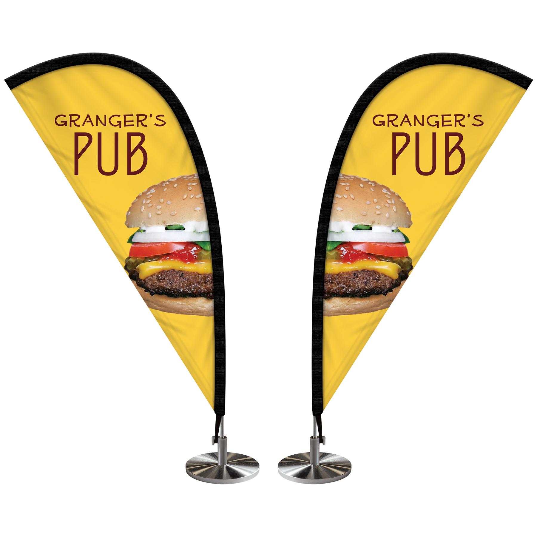 Double Sided Mini Desktop Teardrop Banner 8
