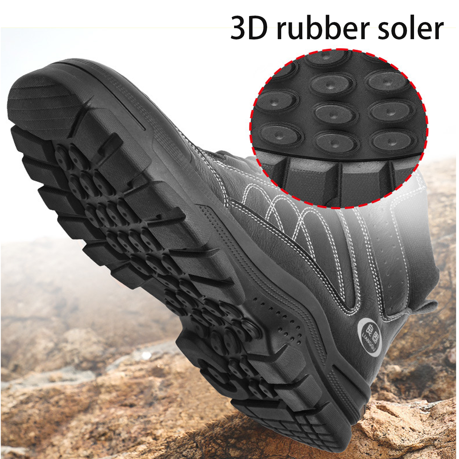 Winter warm high-top labor protection shoes 1