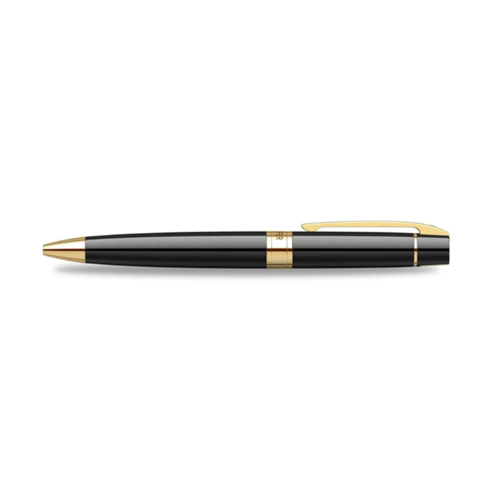 SHEAFFER® Executive Gift Set Glossy Black Gold Trim 300 Ballpoint Pen with Table Clock