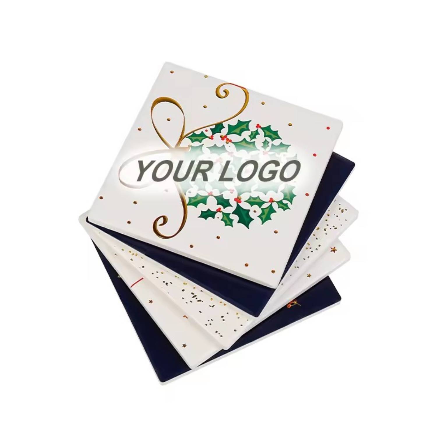 Natural Ceramic Coaster with Cork Base 3