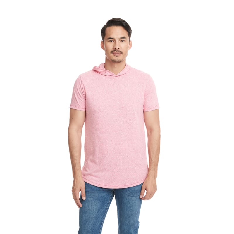 Next Level Apparel Unisex Mock Twist Short Sleeve Hoody T-Shirt 3