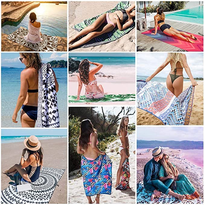 Fast Quick Dry Microfiber Beach Towel for Men and Women 4