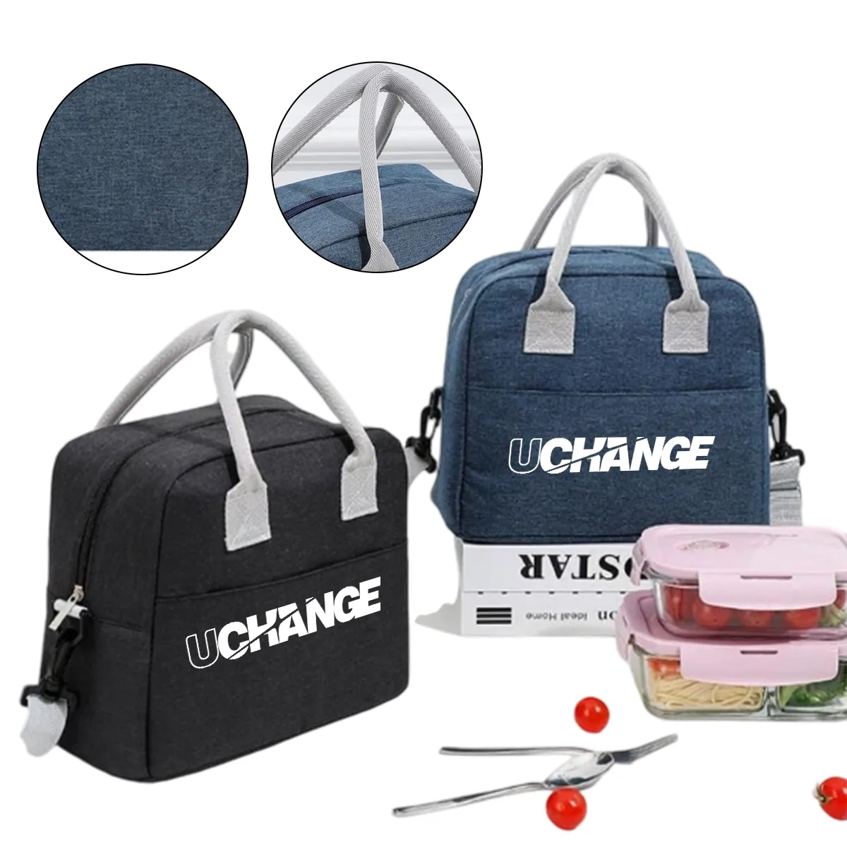 9L Lunch Box Lunch Bag for Women Adults Men, Reusable Cute Lunch Pail bag - Leakproof, Insulated 6