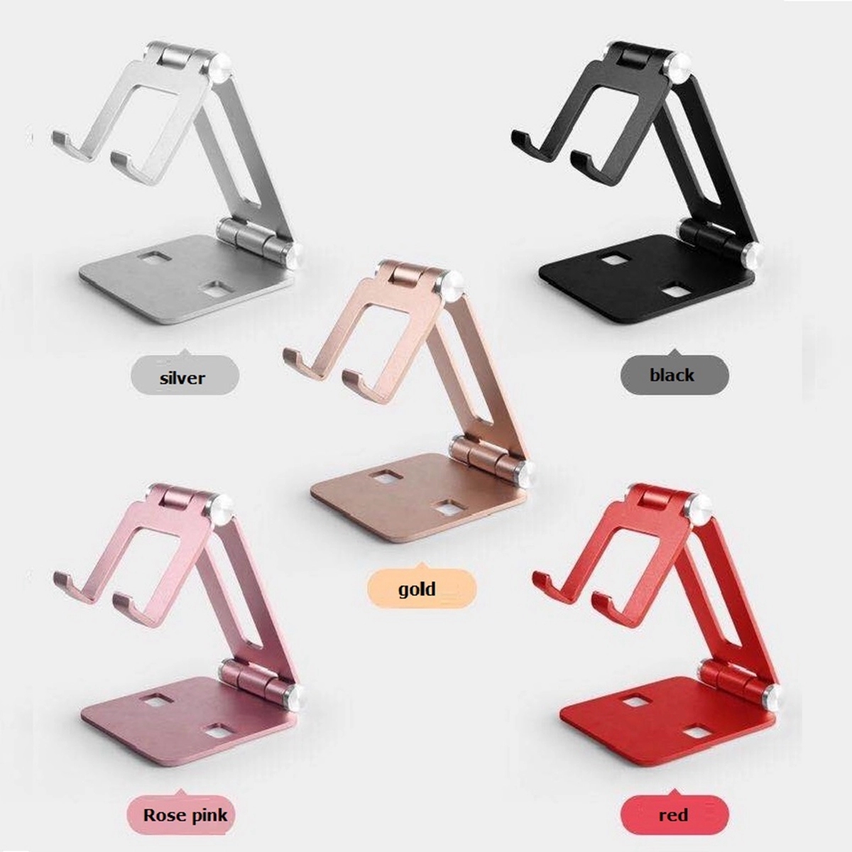 Fully Foldable Multi-angle Adjustable Phone/Tablet Stand 4