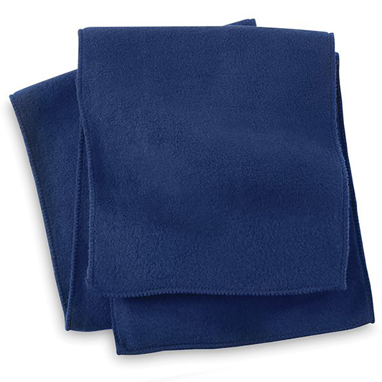 Navy Blue Fleece Neck Scarf 2