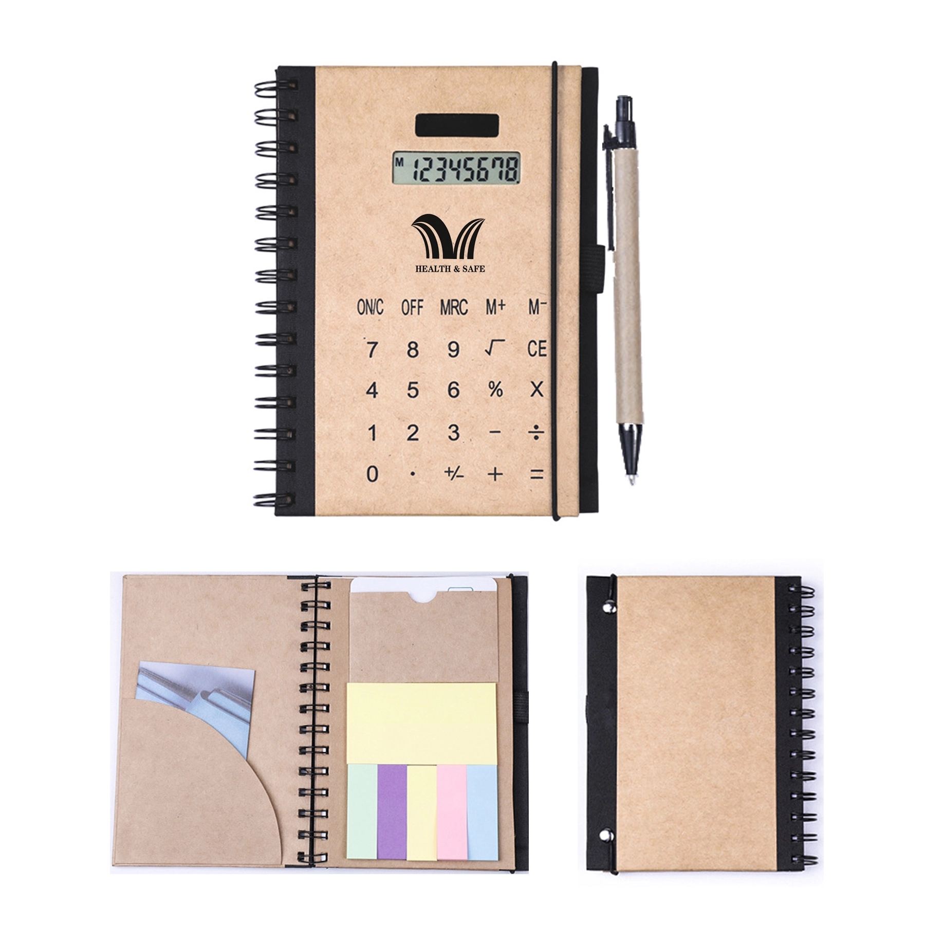 Notebook Multi-Function Calculator Memo Notes Book Notepad 2