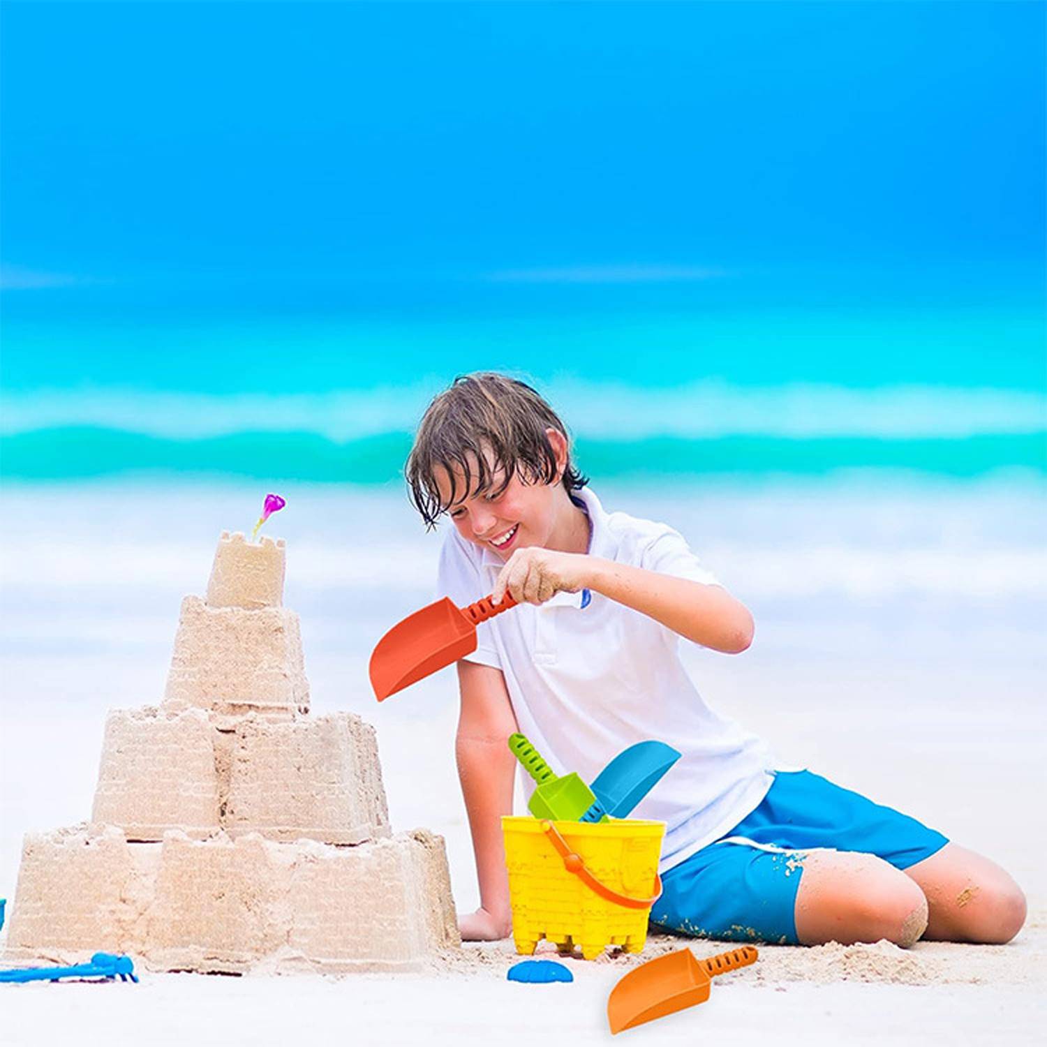 Non-Toxic Plastic Kids Sand Shovel 4